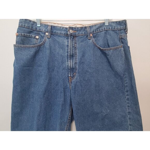 Levi's 569 Shorts Denim Loose Straight Dark Blue Wash 40" Waist 12" Inseam EUC - Picture 3 of 7